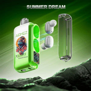 Airmez Strawberry B-Pop Vape With Earphone Disposable Vape E Liquid – 40000 Puffs Nicotine 2%