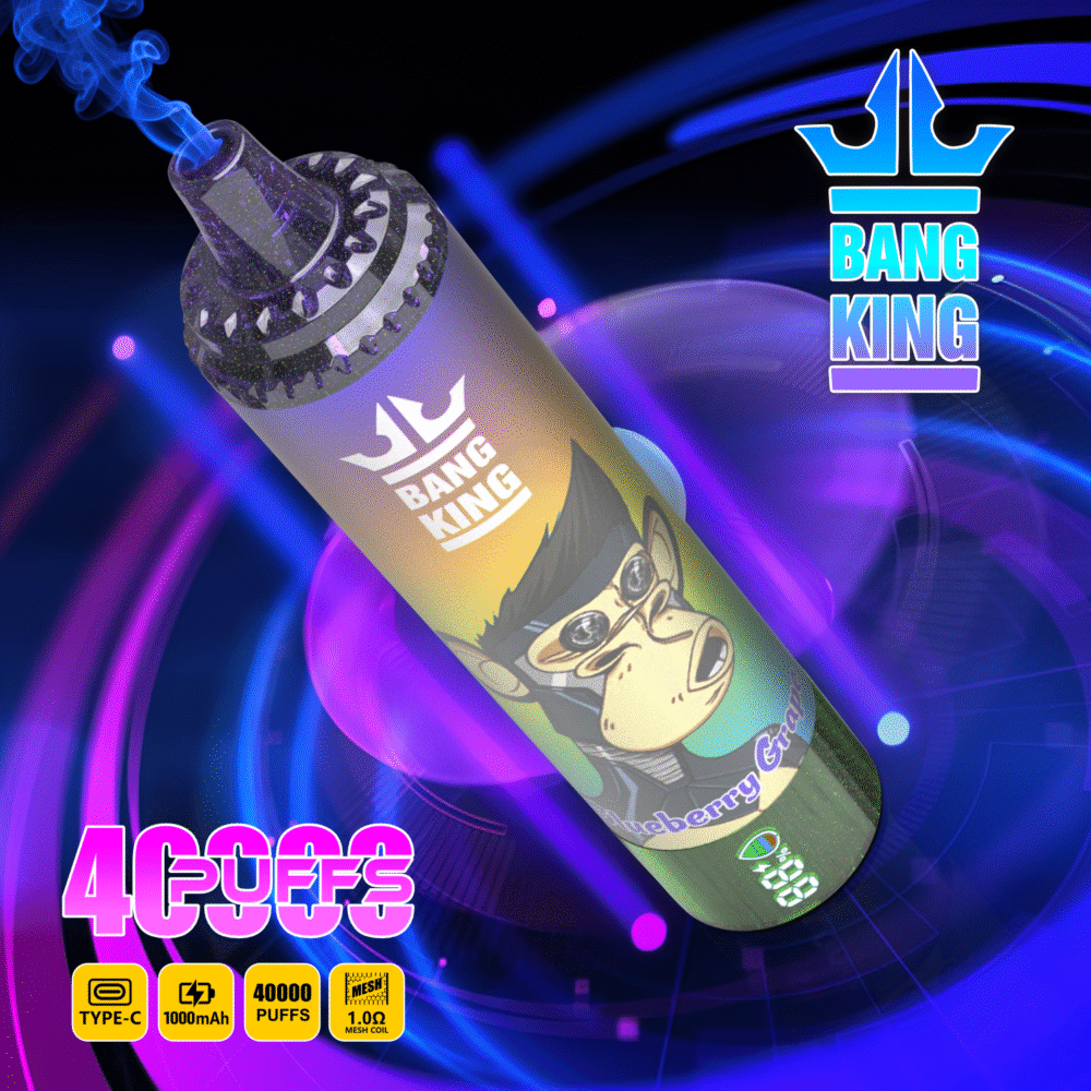Bang King 40,000 Puffs DSK059 – Wholesale | Factory Direct | Type‑C Rechargeable | Nicotine 0%/2%/3%/5%