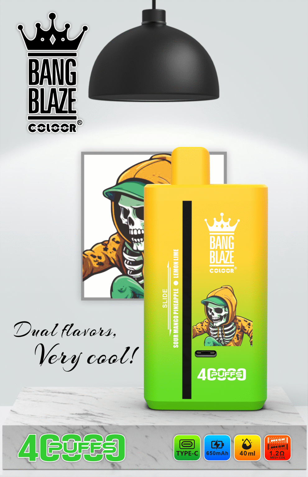 Bang Blaze (BANGB LAZE) 40,000 Puffs S89 Disposable Vape | Nicotine 0% 2% 3% 5% - Image 3