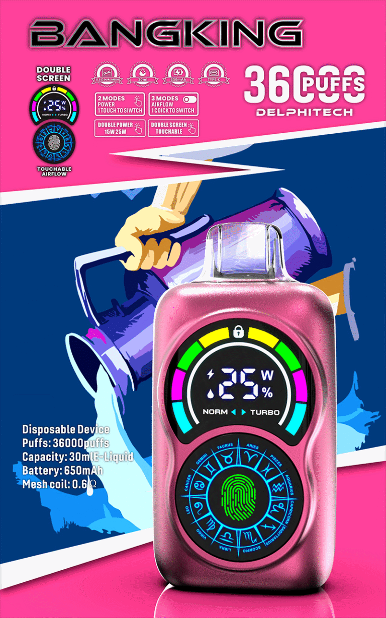 BANG BK 36S 12 flavoes 36000 Puffs 0% 2% 3% 5% Nicotine Disposable Vape
