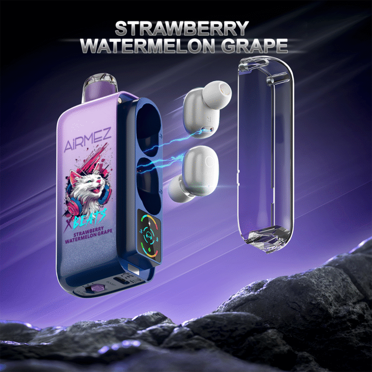 Airmez Xbeats 40,000 Puffs Disposable Vape with Built-in TWS Earphone | 2% Nicotine E-Liquid - Image 3
