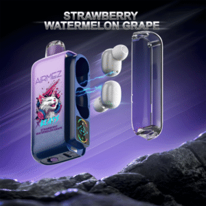 Alternative view of Airmez Xbeats Strawberry B-Pop Vape With Earphone Disposable Vape E Liquid – 40000 Puffs Nicotine 5%