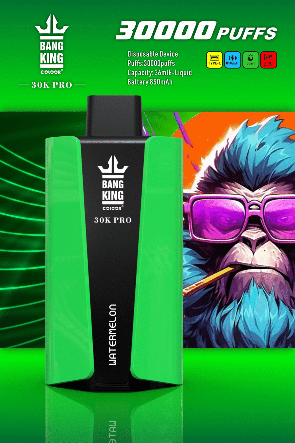 Bang King 30K Puffs PRO Wholesale Disposable Vape Low Nicotine 0% 2% 3% 5% 850 Mah Bulk Buy Electronic Cigarette 30K Puffs Best Price - Image 7