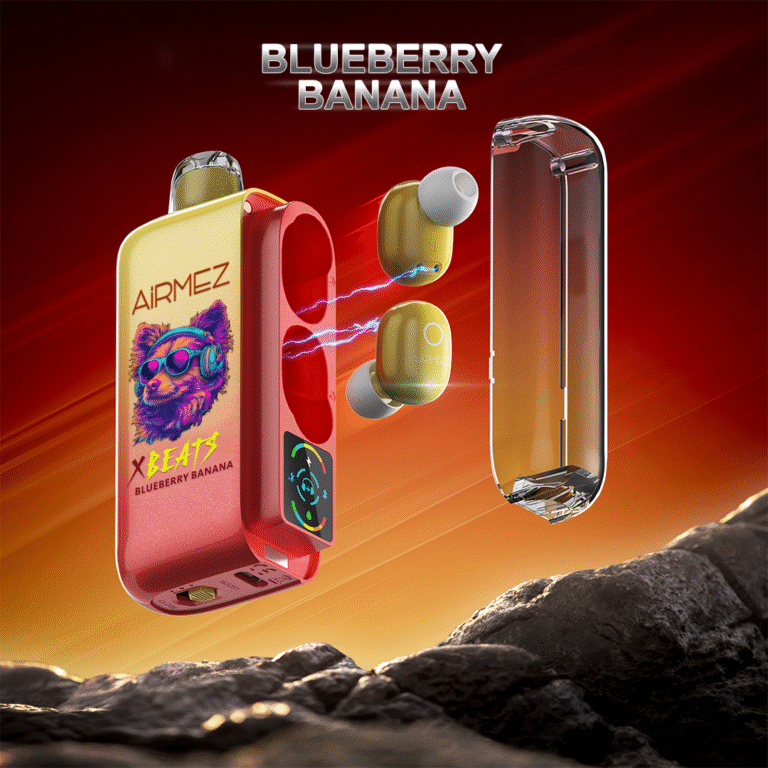 Airmez Xbeats 40,000 Puffs Disposable Vape with Built-in TWS Earphone | 2% Nicotine E-Liquid - Image 4