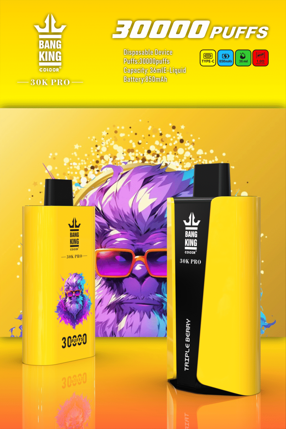 Bang King 30K Puffs PRO Wholesale Disposable Vape Low Nicotine 0% 2% 3% 5% 850 Mah Bulk Buy Electronic Cigarette 30K Puffs Best Price - Image 6