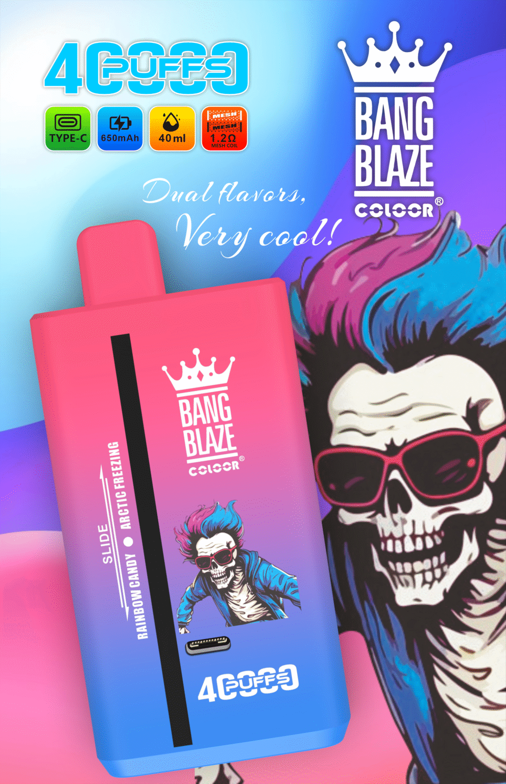 Bang Blaze (BANGB LAZE) 40,000 Puffs S89 Disposable Vape | Nicotine 0% 2% 3% 5% - Image 5