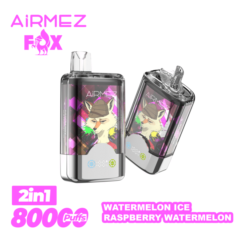 Airmez Fox 80,000 Puffs 2-in-1 Disposable Vape | Dual Flavors, Rechargeable Type-C, 2% Nicotine - Image 7