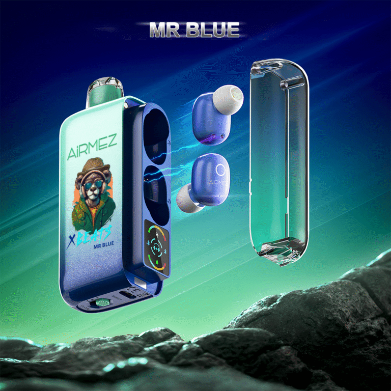 Airmez Xbeats 40,000 Puffs Disposable Vape | Built-in TWS Earphone, 5% Nicotine E-Liquid - Image 9