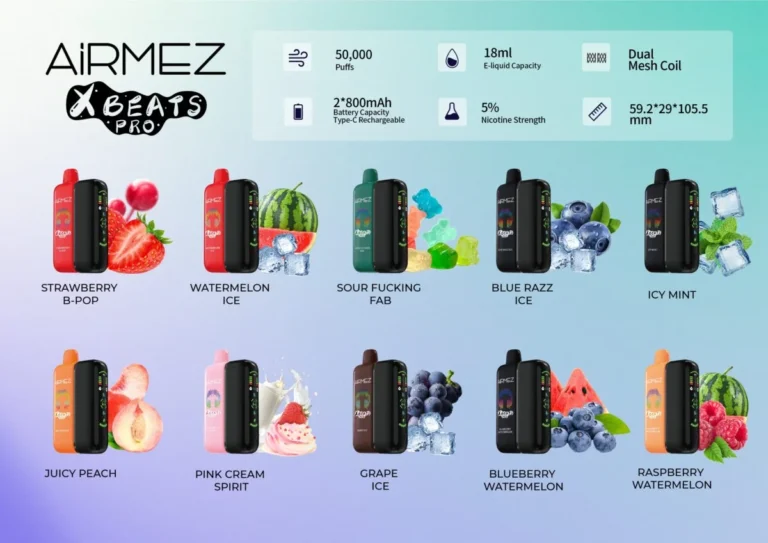Airmez Xbeats Pro 50,000 Puffs Disposable Vape | 5% Nicotine - Image 9