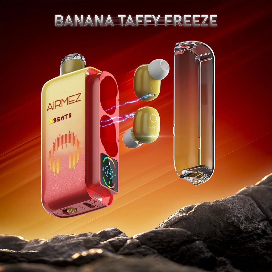 Airmez Xbeats 40000 Puffs Disposable Vape , Built-in TWS Earphone, 5% Nicotine E-Liquid - Image 15