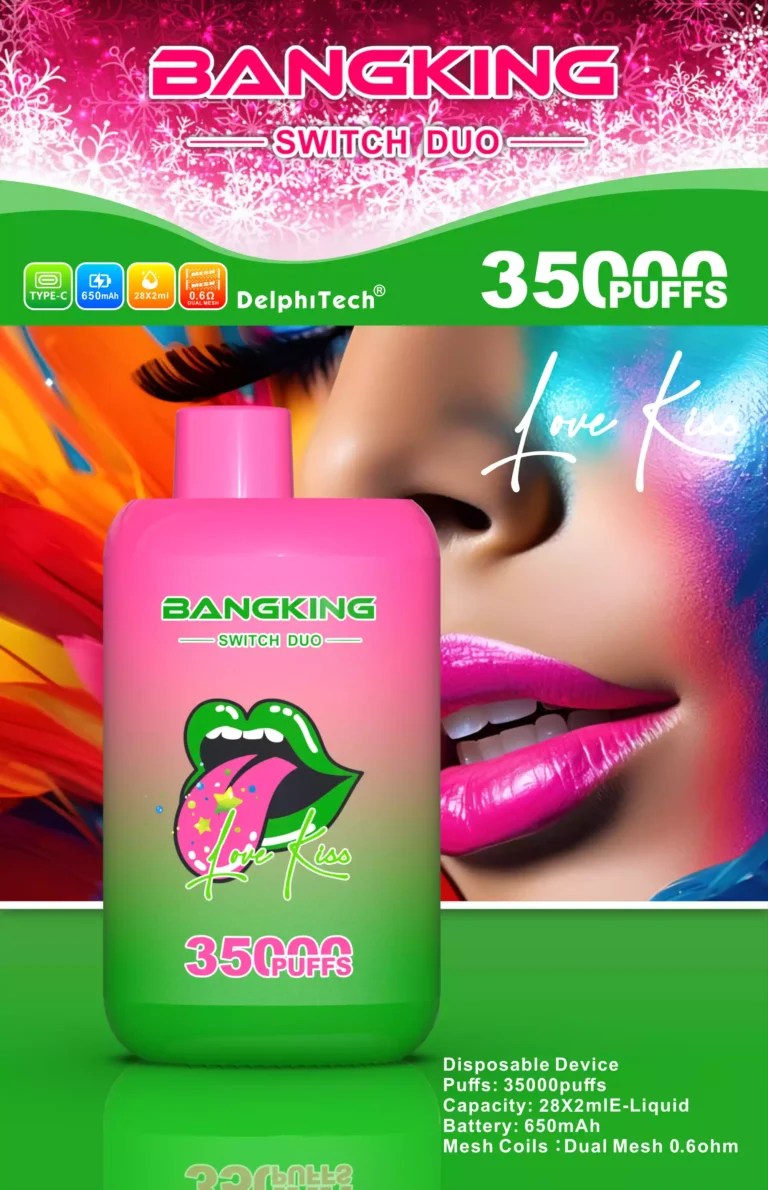 BANG KING SWITCH DUO 35000 Puffs , Dual Mesh Coil Disposable Vape , 0%-5% Nicotine , Type-C Rechargeable - Image 2