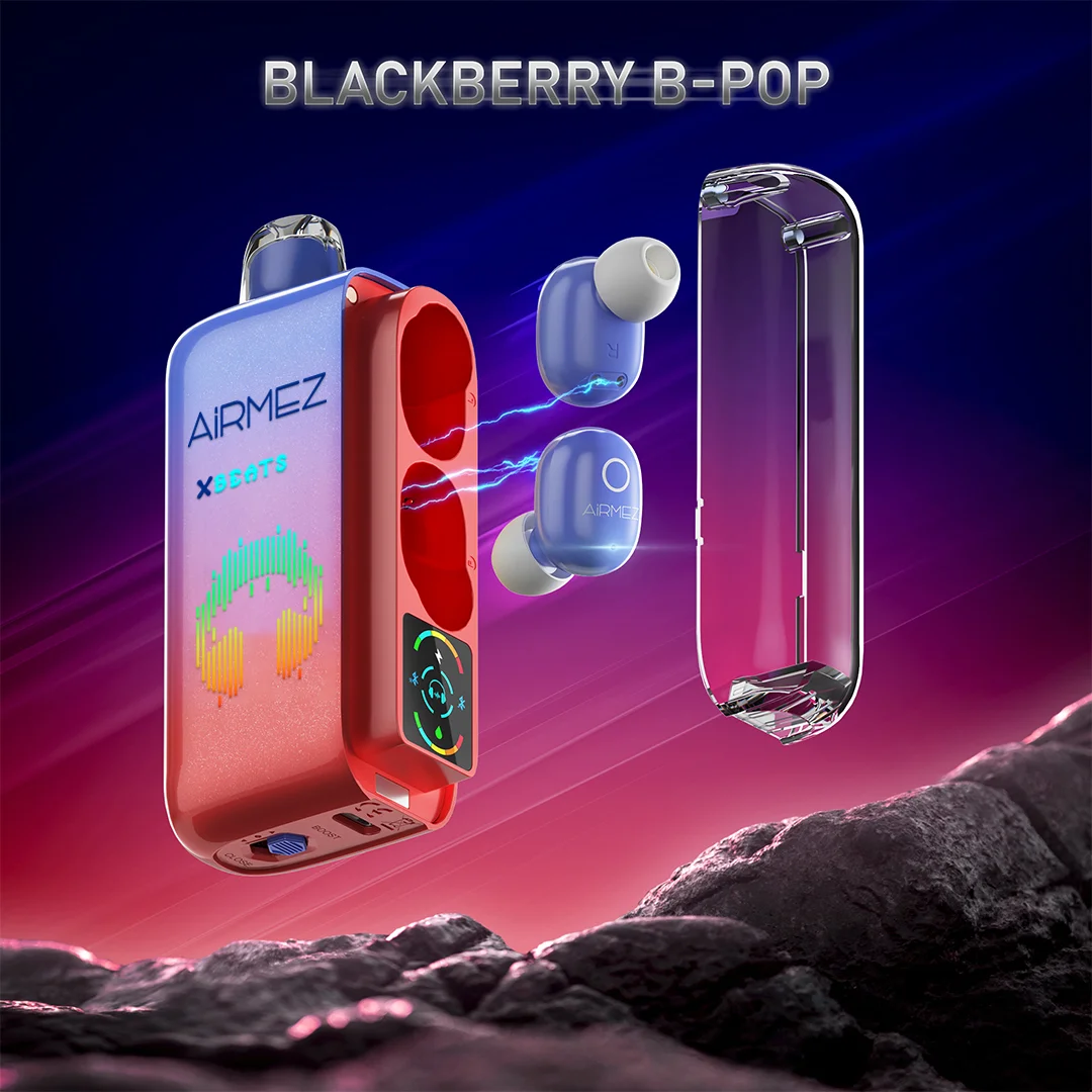 Airmez Xbeats 40000 Puffs Disposable Vape , Built-in TWS Earphone, 5% Nicotine E-Liquid - Image 14
