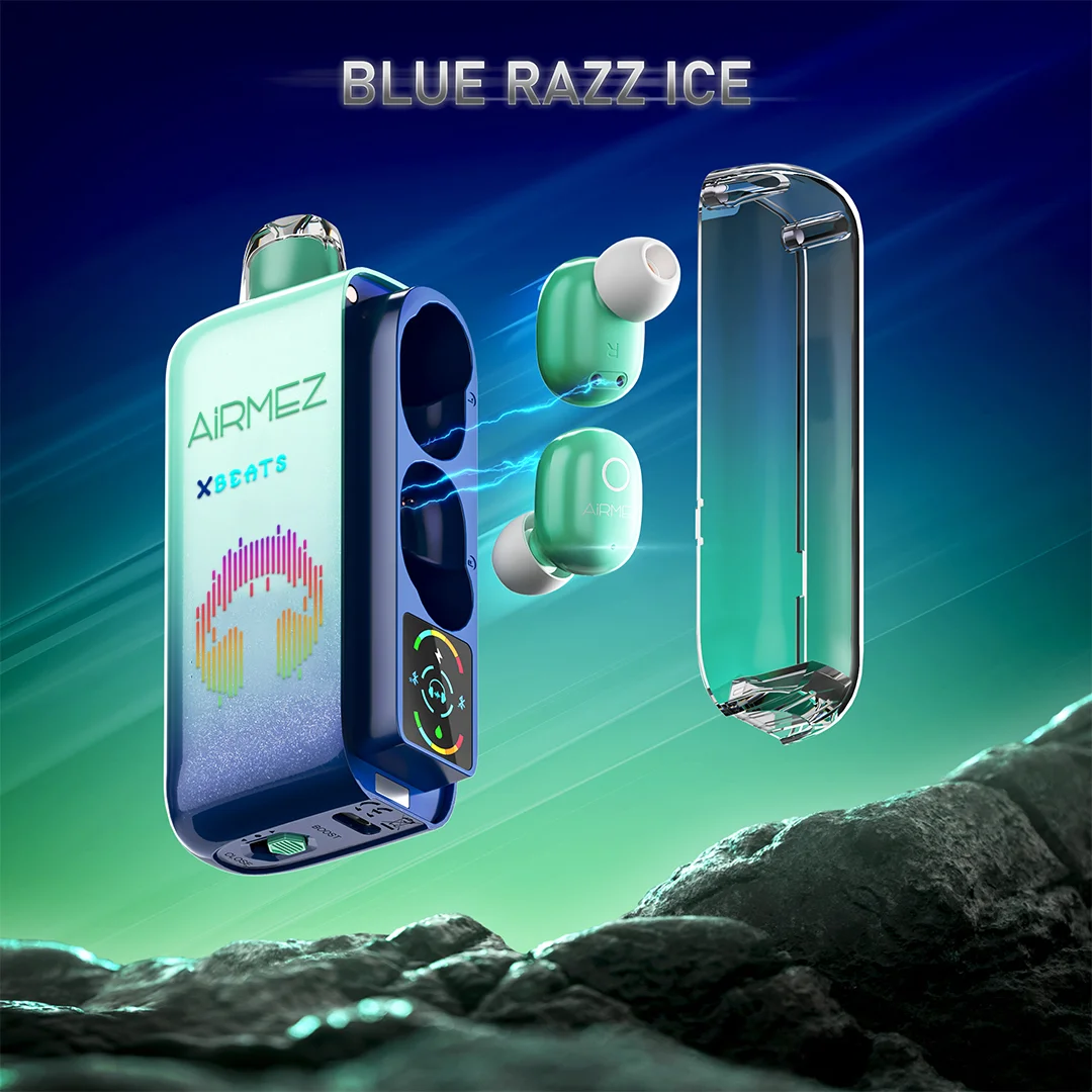 Airmez Xbeats 40000 Puffs Disposable Vape , Built-in TWS Earphone, 5% Nicotine E-Liquid - Image 12