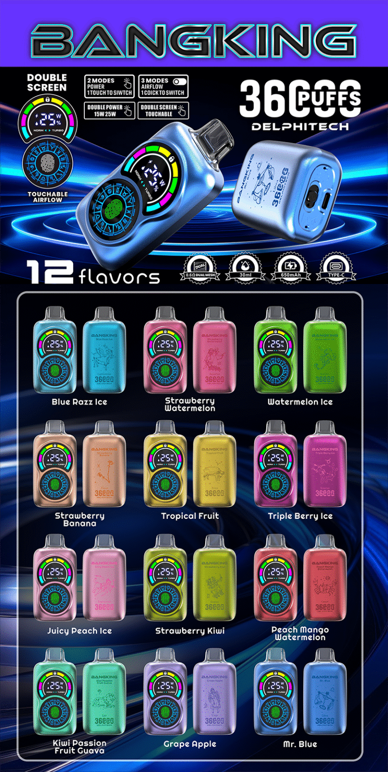 BANG BK 36S 12 flavoes 36000 Puffs 0% 2% 3% 5% Nicotine Disposable Vape - Image 12