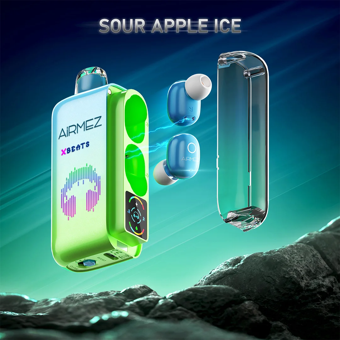 Airmez Xbeats 40000 Puffs Disposable Vape , Built-in TWS Earphone, 5% Nicotine E-Liquid - Image 7