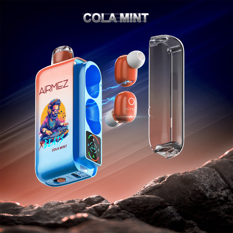 Airmez Xbeats 40,000 Puffs Disposable Vape | Built-in TWS Earphone, 5% Nicotine E-Liquid - Image 7