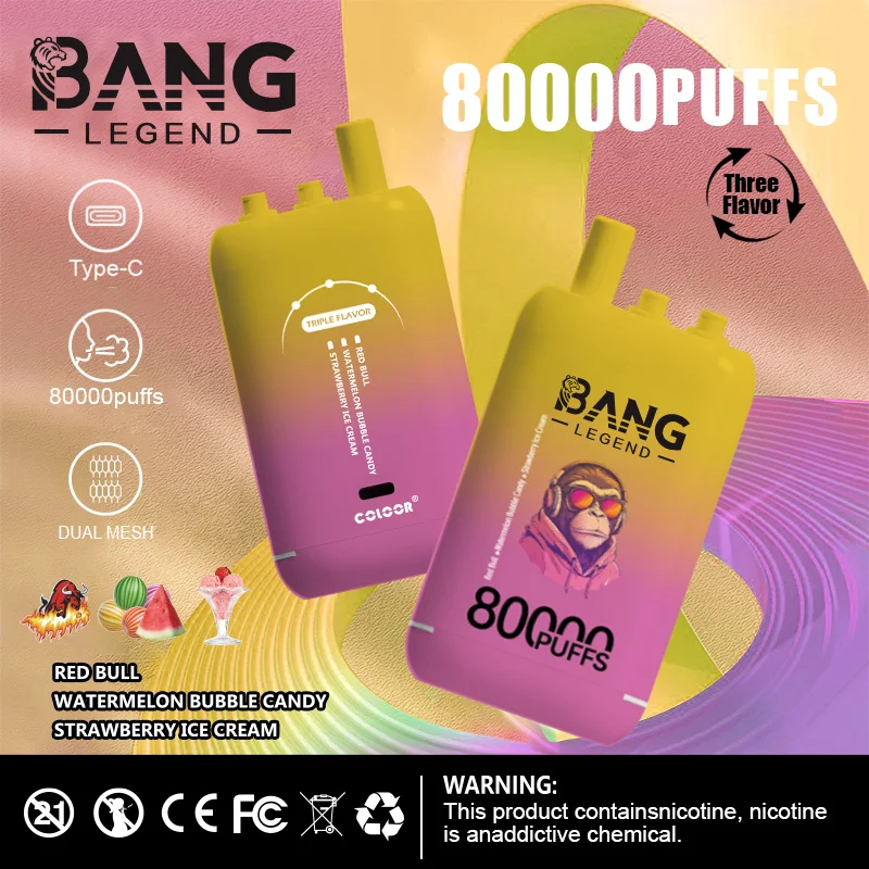 High Quality Bang 80K DSK056 Factory Supply Type C Nicotine 0 2 3 5 Percent - Image 4