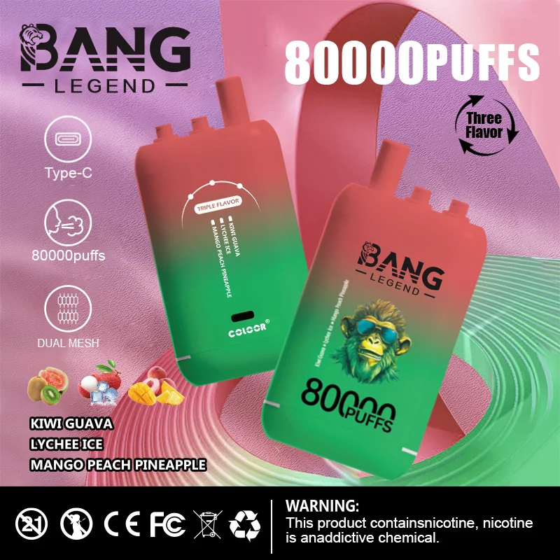 High Quality Bang 80K DSK056 Factory Supply Type C Nicotine 0 2 3 5 Percent - Image 3