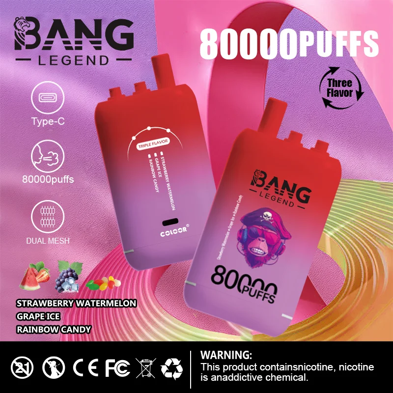 High Quality Bang 80K DSK056 Factory Supply Type C Nicotine 0 2 3 5 Percent - Image 11