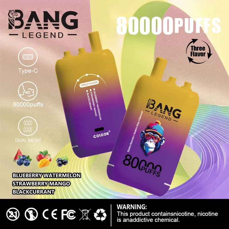 High Quality Bang 80K DSK056 Factory Supply Type C Nicotine 0 2 3 5 Percent - Image 10