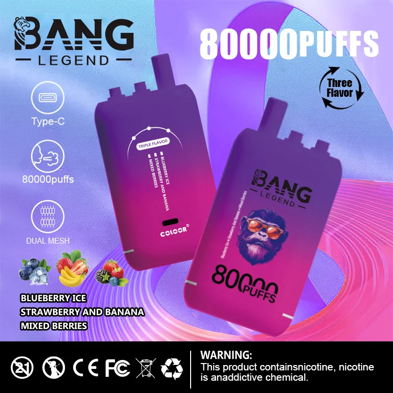 High Quality Bang 80K DSK056 Factory Supply Type C Nicotine 0 2 3 5 Percent - Image 9