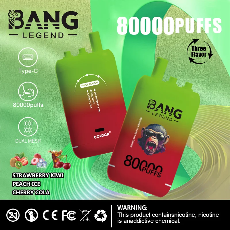 High Quality Bang 80K DSK056 Factory Supply Type C Nicotine 0 2 3 5 Percent - Image 8