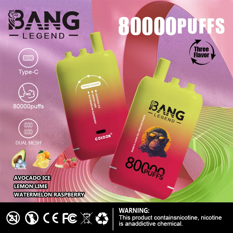 High Quality Bang 80K DSK056 Factory Supply Type C Nicotine 0 2 3 5 Percent - Image 7