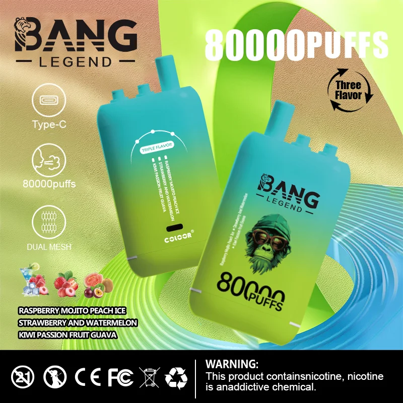 High Quality Bang 80K DSK056 Factory Supply Type C Nicotine 0 2 3 5 Percent - Image 6