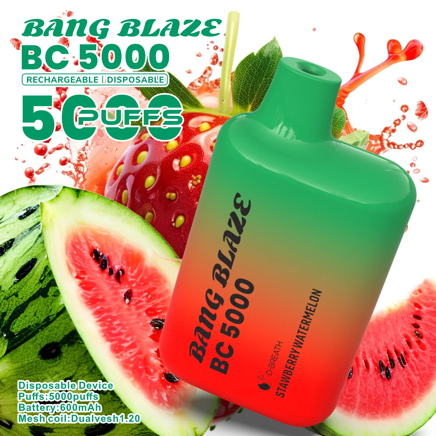 Bang BC5000 Box 5000 Puffs Vape original E Cigarette 0% 2% 3% 5% Nicotine Bulk Buy Disposable Vape Wholesale - Image 5