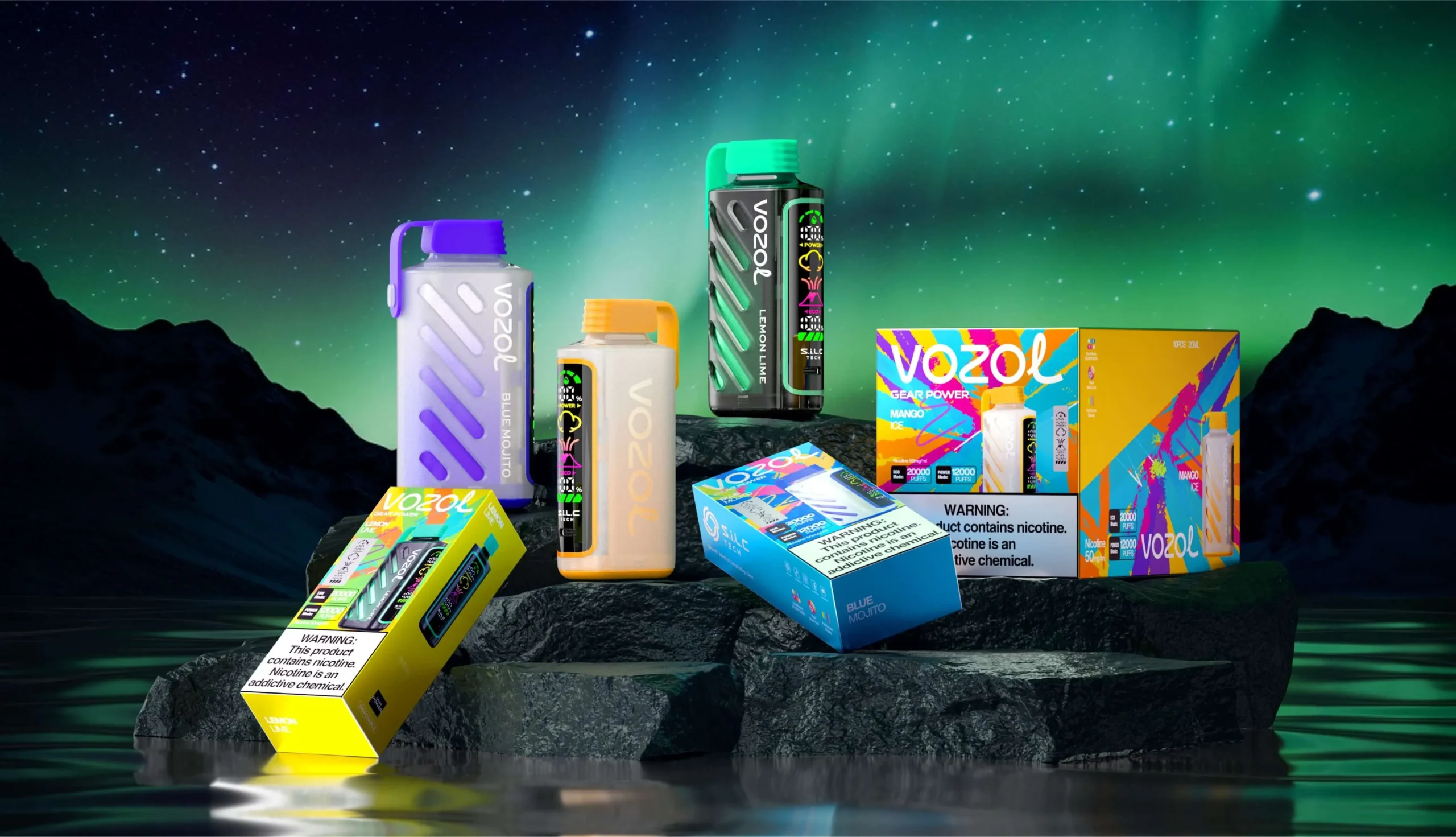 VOZOL Gear Power 20000 Puffs Wholesale Bulk Disposable Vape 5% Nicotine 13 Premium Flavors for Retailers - Image 4