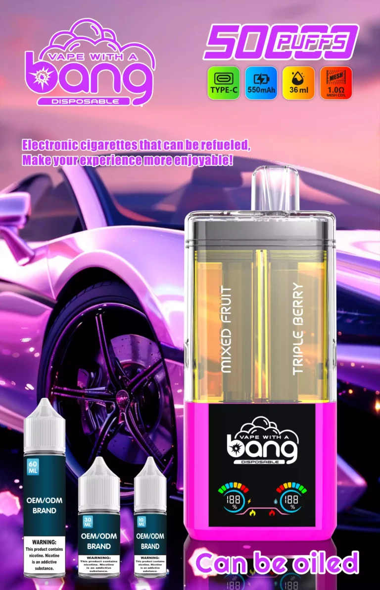 BANG B50K Puffs 12 flavoes 0% 2% 3% 5% Nicotine Disposable Vape - Image 6