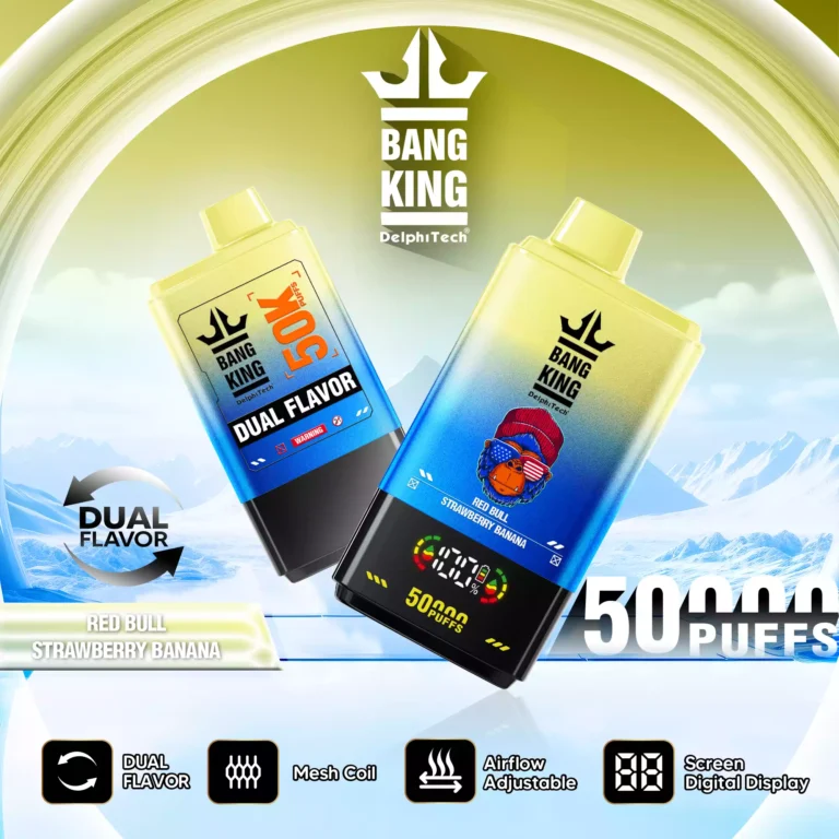 BANG KING 50000 Puffs BK50 Rechargeable Vape 850mAh Battery 50ml E-liquid Adjustable Airflow Type-C Charging 1.0 Ohm Resistance - Image 7