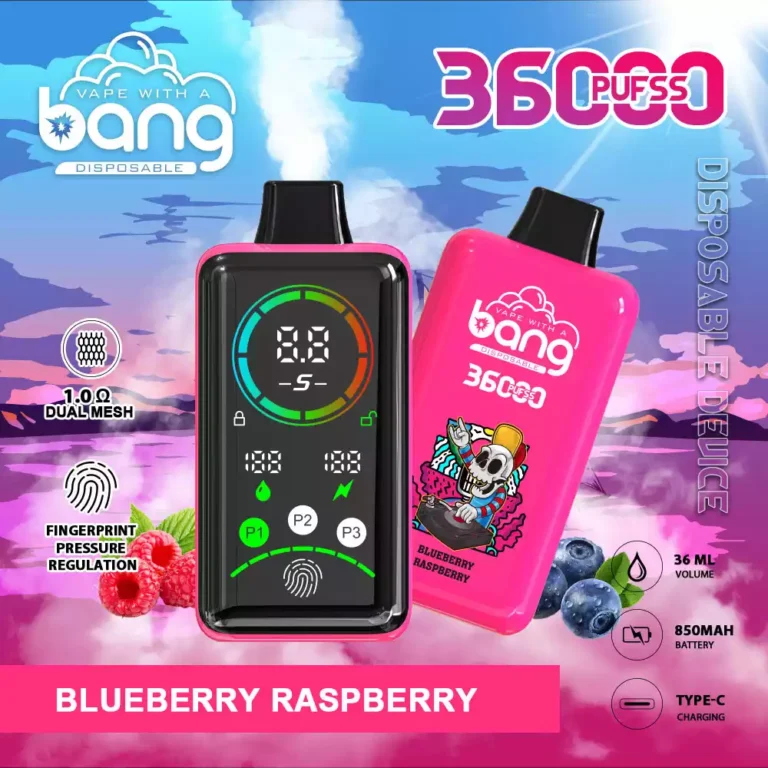 Bang 36000 Puffs Wholesale Disposable Vape 0% 2% 3% 5% Low Nicotine Smart Full Screen Fingerprint Pressure Regulation 36K Big Puffs 2025 Hotting - Image 4