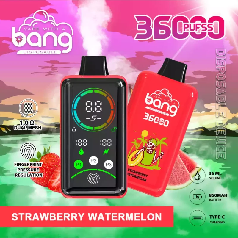 Bang 36000 Puffs Wholesale Disposable Vape 0% 2% 3% 5% Low Nicotine Smart Full Screen Fingerprint Pressure Regulation 36K Big Puffs 2025 Hotting - Image 8
