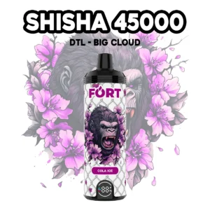 FORT SHISHA 45000 puffs Fashionable ED style, disposable electronic cigarette, large smoke, atomizer