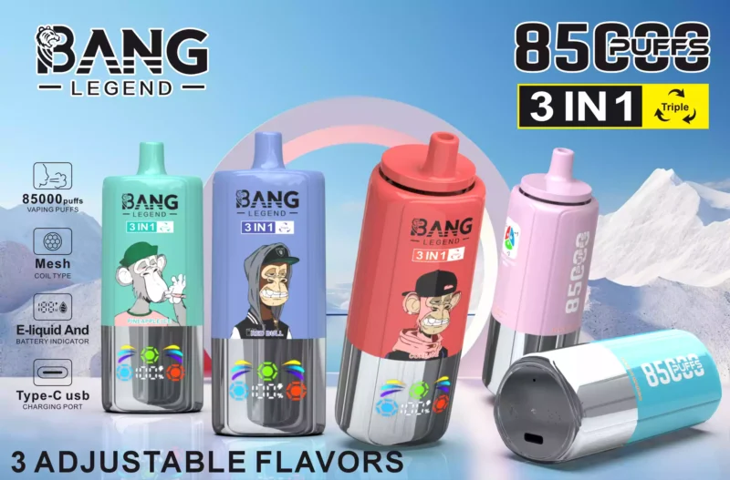 High Quality Bang 85000 DSK058 Disposable Vape With 0 Percent To 5 Percent Nicotine Options And Type C Recharge - Image 3