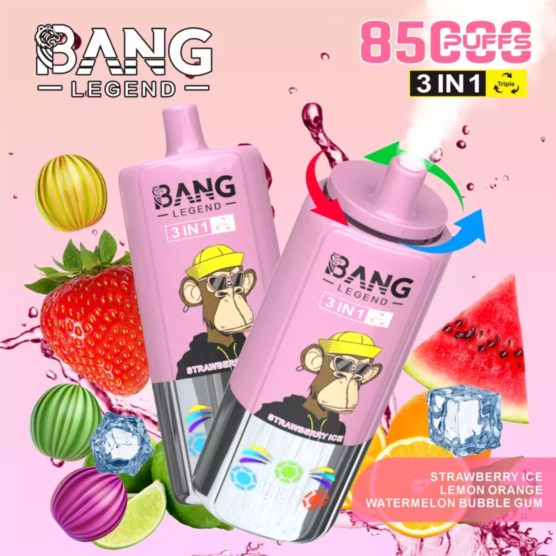 High Quality Bang 85000 DSK058 Disposable Vape With 0 Percent To 5 Percent Nicotine Options And Type C Recharge