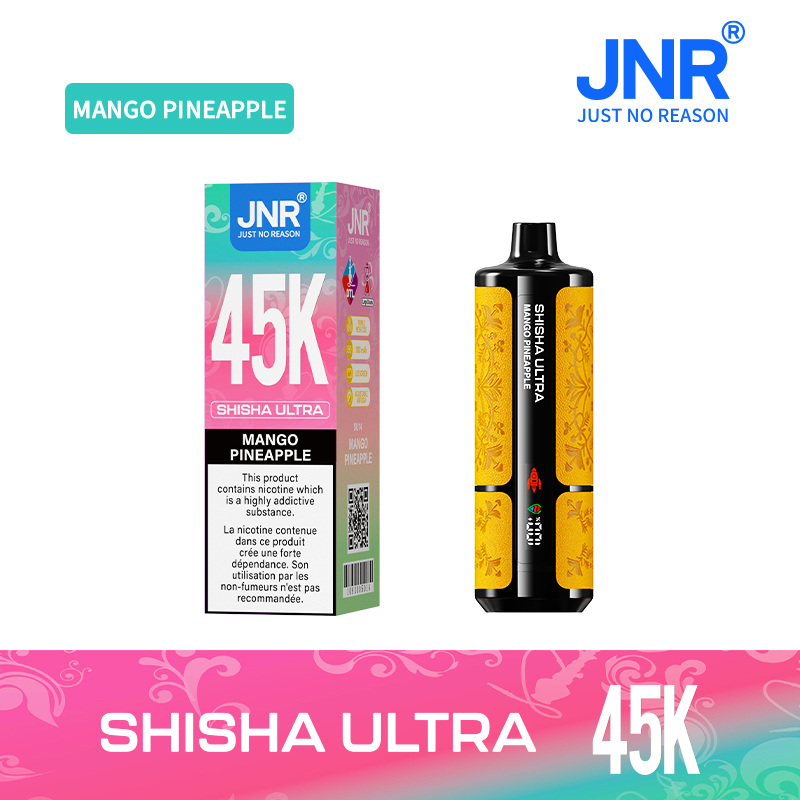 JNR SHISHA ULTRA 45000 Puffs Leather Texture Vape , 16 Flavors, Smart Digital Display, Smooth Draw - Image 4
