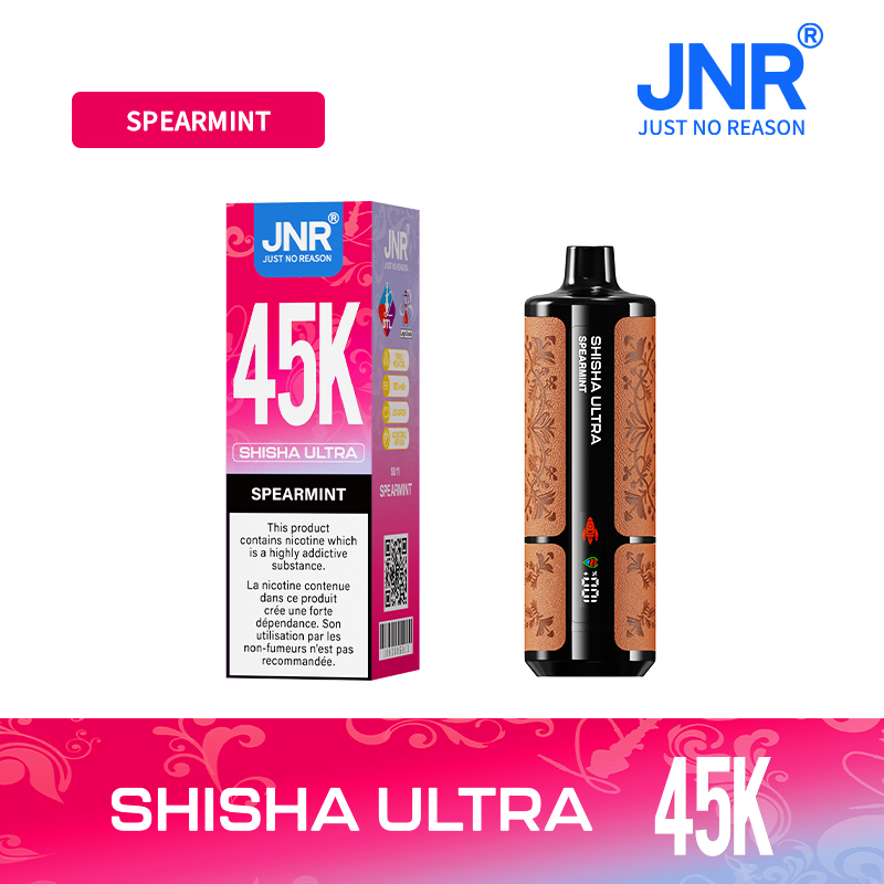JNR SHISHA ULTRA 45000 Puffs Leather Texture Vape , 16 Flavors, Smart Digital Display, Smooth Draw - Image 7