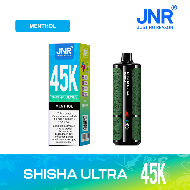 JNR SHISHA ULTRA 45000 Puffs Leather Texture Vape , 16 Flavors, Smart Digital Display, Smooth Draw - Image 8