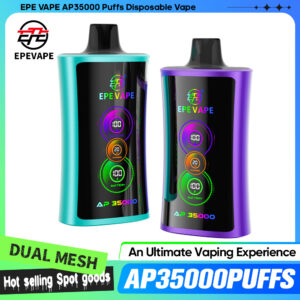 EPE AP 35000 Puffs Disposable , Rechargeable, 4 Body Colors & 12 Premium Flavors