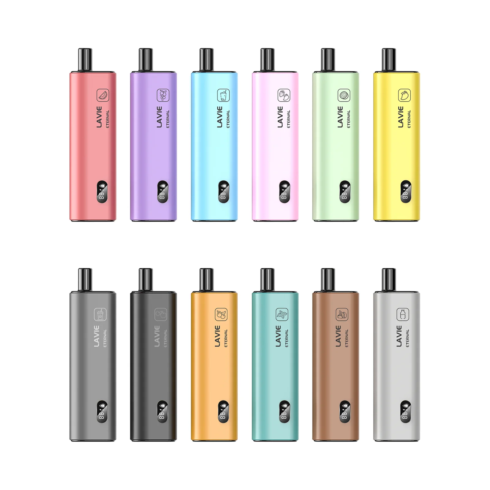 LAVIE Eternal 10000 Puffs Disposable Vape, Frosted Metal Shell, Classic Compact Portable Design