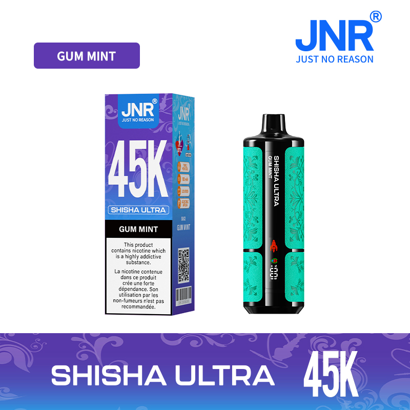 JNR SHISHA ULTRA 45000 Puffs Leather Texture Vape , 16 Flavors, Smart Digital Display, Smooth Draw - Image 16