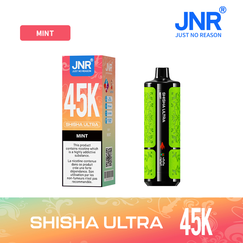 JNR SHISHA ULTRA 45000 Puffs Leather Texture Vape , 16 Flavors, Smart Digital Display, Smooth Draw - Image 17