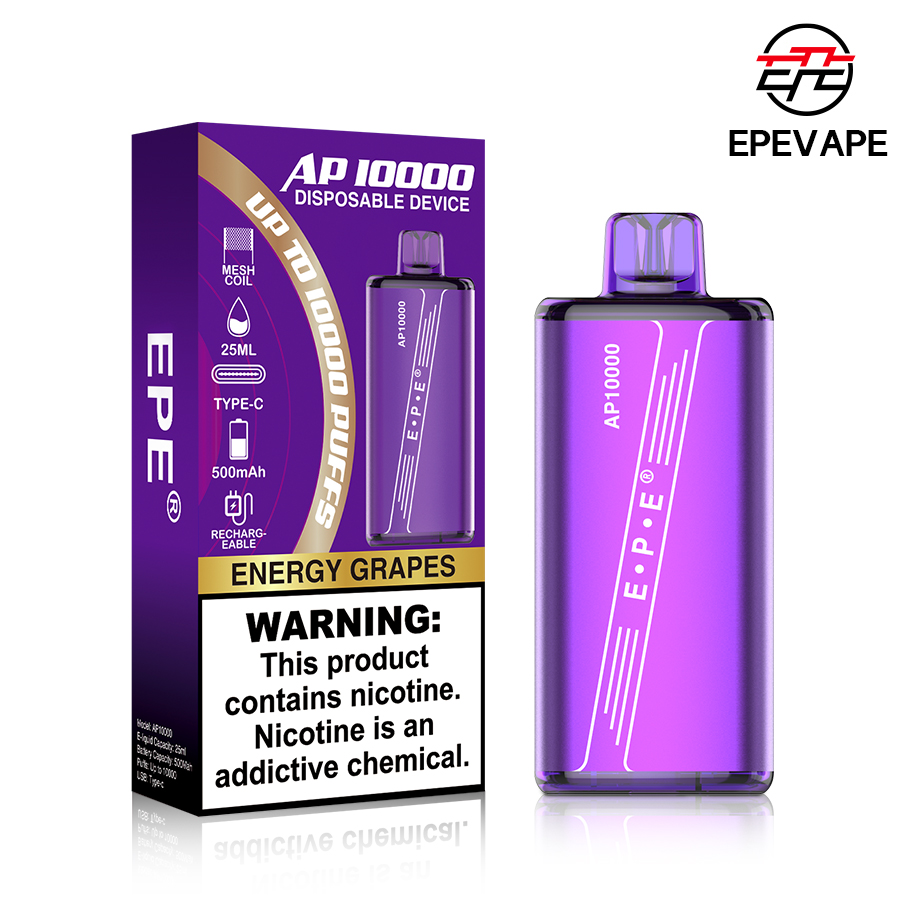 EPE AP10000 Puffs Disposable , Ergonomic Smooth Surface, Multiple Colors & 20 Premium Flavors - Image 3