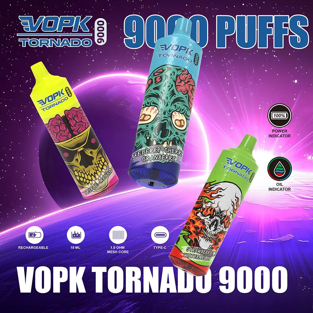 VOPK Tornado 9000 Puffs New Original Disposable Vape Pen