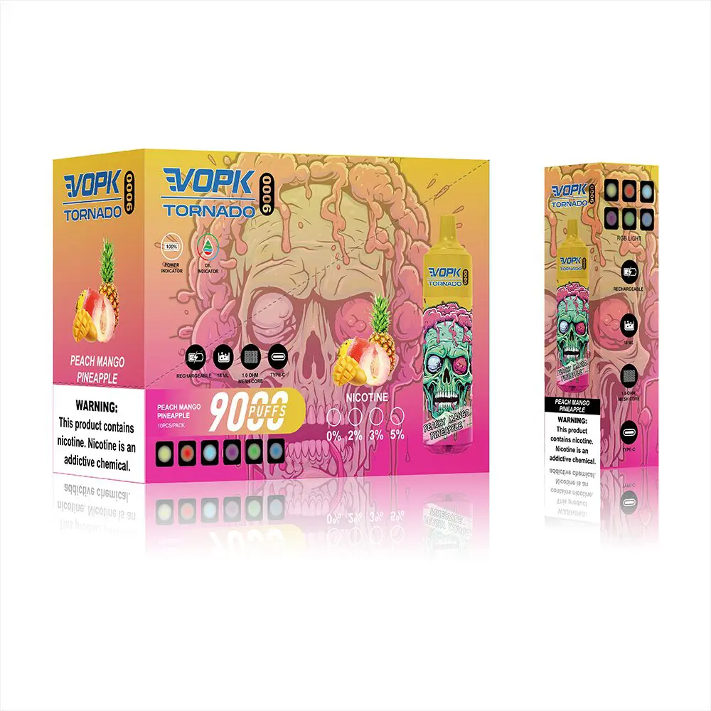 VOPK Tornado 9000 Puffs New Original Disposable Vape Pen - Image 7