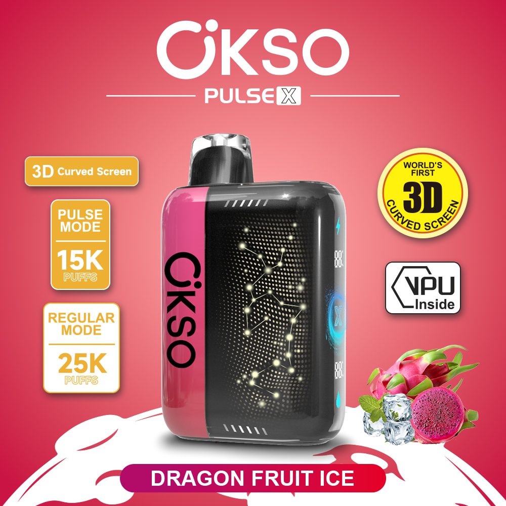 OKSO ELF BOX PULSE X 25000 Puffs ,3D Curved Smart Screen, AI Intelligent Power Adjustment, Dual Mesh Coil, Type-C Rechargeable, 0%/2%/3%/5% Nicotine Optional - Image 14