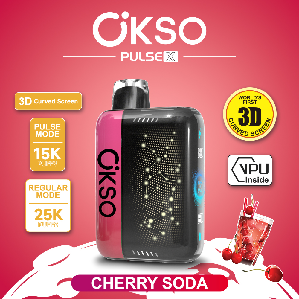 OKSO ELF BOX PULSE X 25000 Puffs ,3D Curved Smart Screen, AI Intelligent Power Adjustment, Dual Mesh Coil, Type-C Rechargeable, 0%/2%/3%/5% Nicotine Optional - Image 9