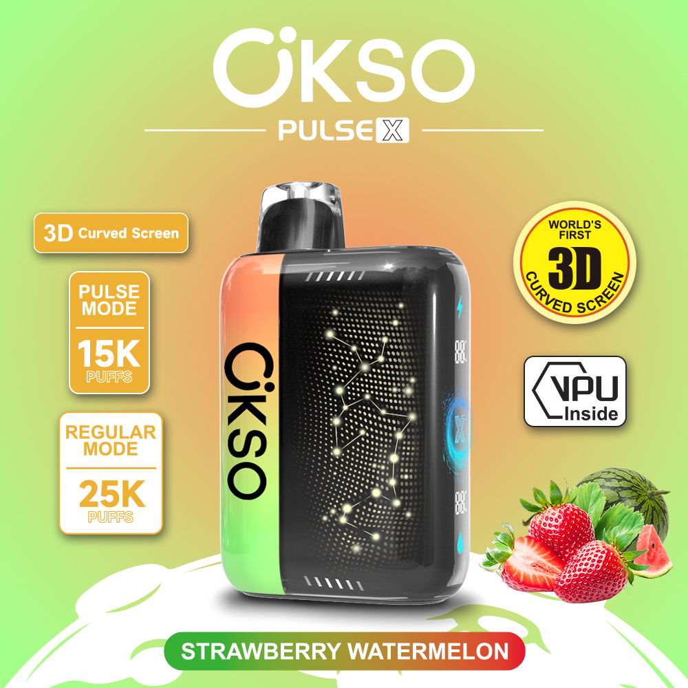 OKSO ELF BOX PULSE X 25000 Puffs ,3D Curved Smart Screen, AI Intelligent Power Adjustment, Dual Mesh Coil, Type-C Rechargeable, 0%/2%/3%/5% Nicotine Optional - Image 8